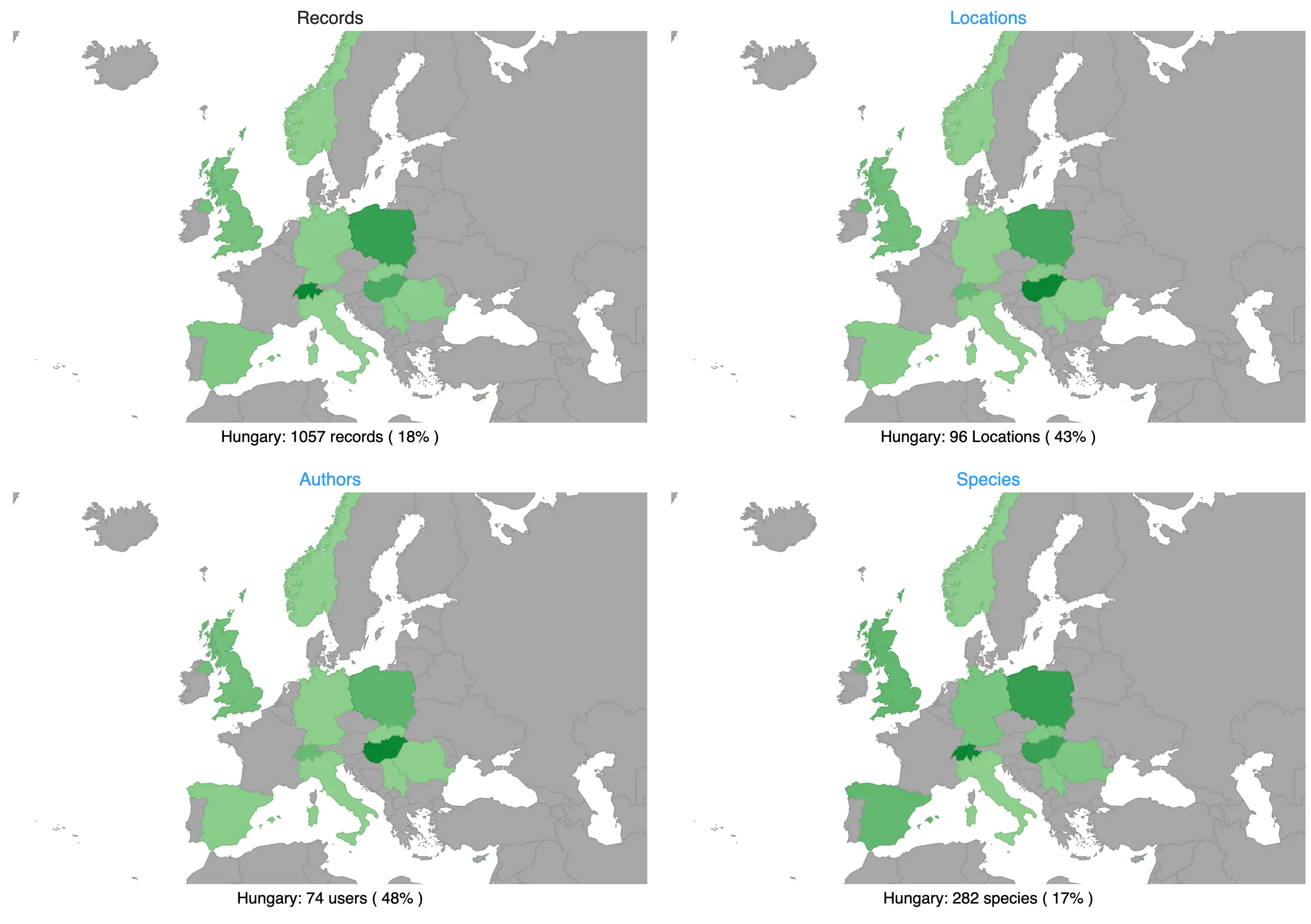 Az európai közreműködések a szervezők weboldalán
