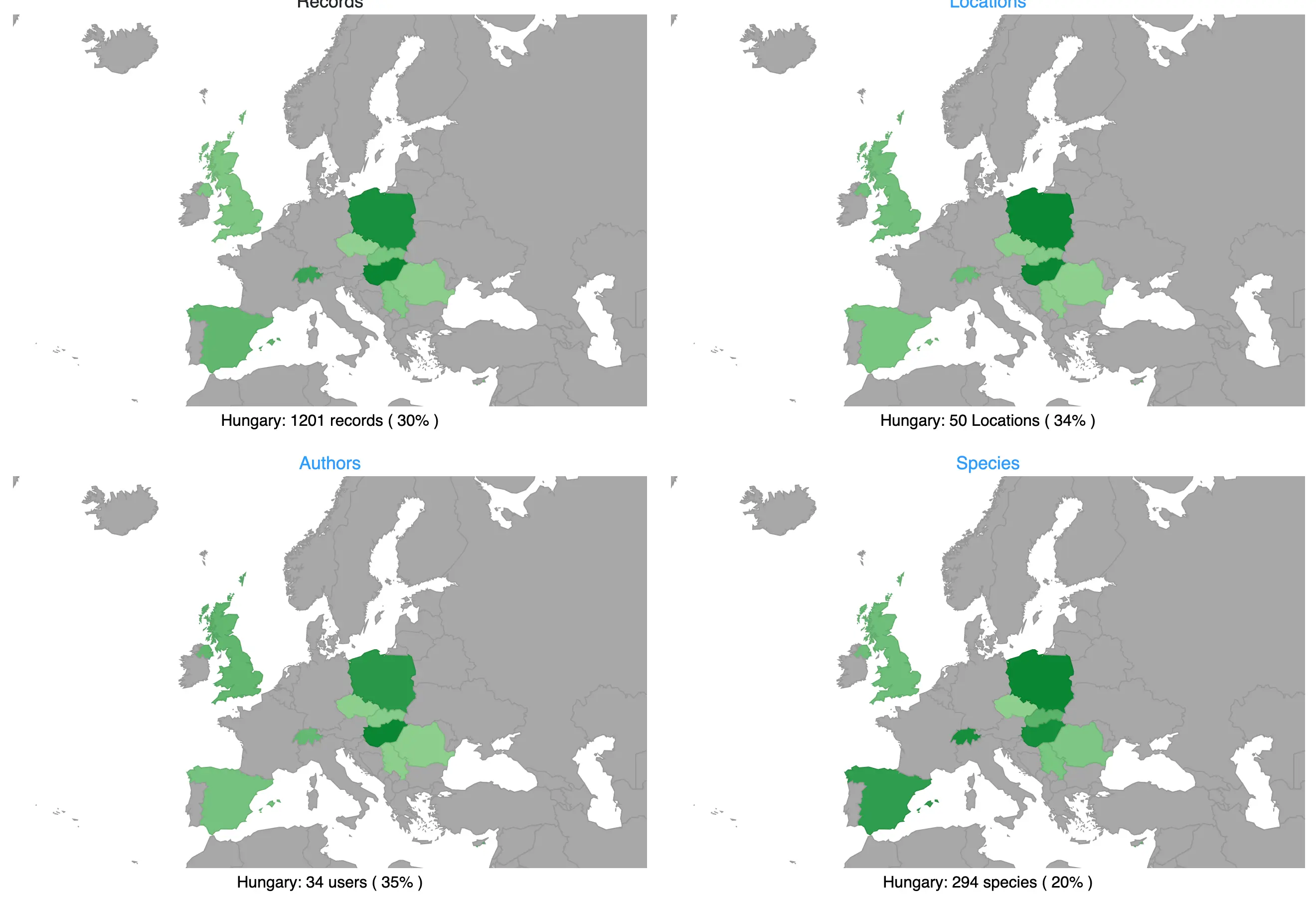 Az európai közreműködések a szervezők weboldalán