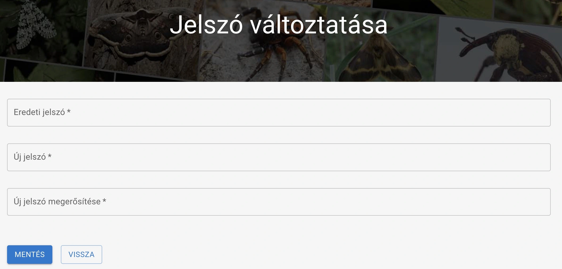 Jelszó változtatása