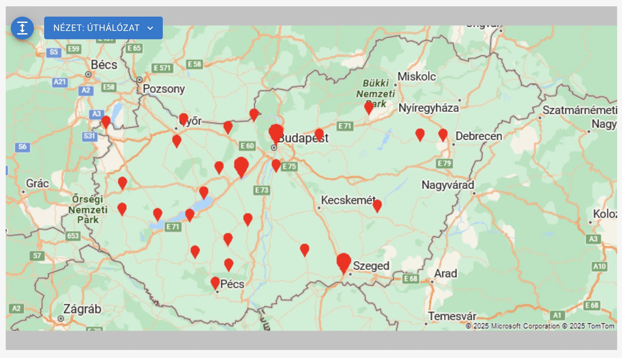 Térkép statikus megjelenítése